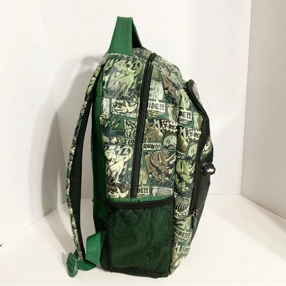 Smiggle Three Zip Compartments Dinosaur Backpack Padded Shoulder Straps / Laptop